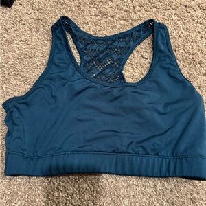Elegant Teal Racerback Sports Bra